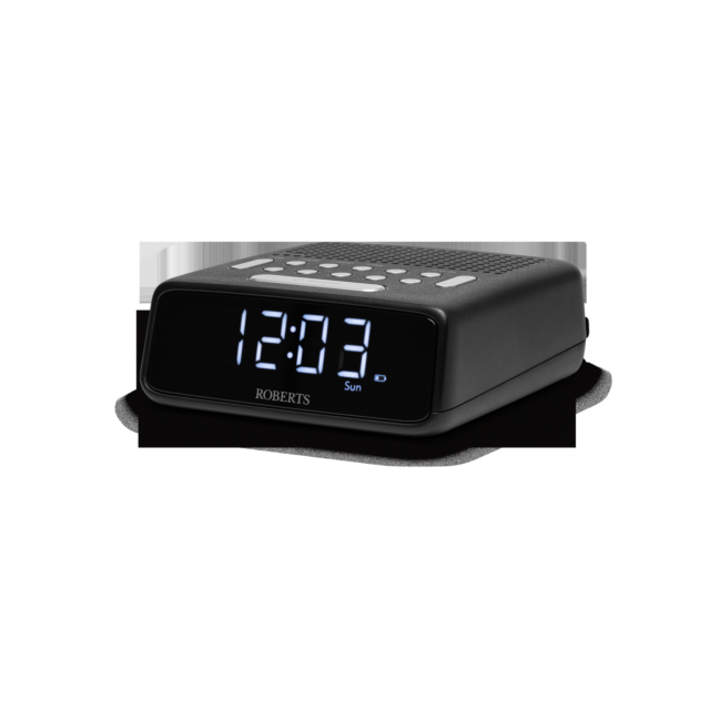 Roberts ORTUSFMBK Fm/Mw Alarm Clock Radio In Black