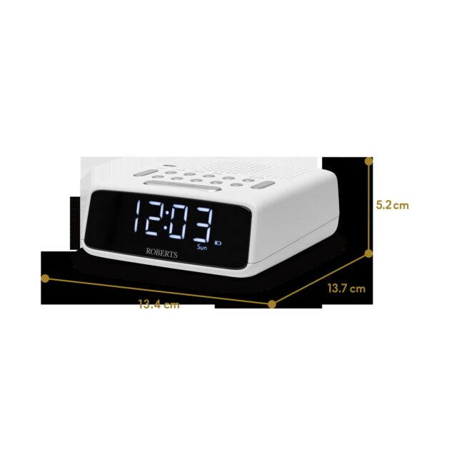 Roberts Radio ORTUSFMW Clock Radio - White
