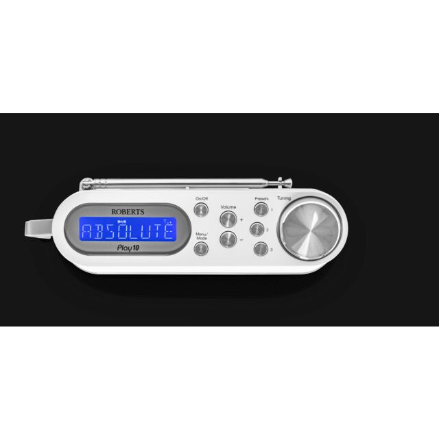 Roberts Radio PLAY10W DAB+/DAB/FM RDS Radio - White