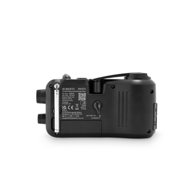 Roberts Radio R9957S Portable FM/AM Radio Black