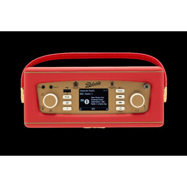 Roberts Radio Revival iStream DAB/DAB+/FM RDS/Internet Smart Radio with Bluetooth - Classic Red