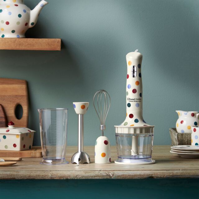 Russell Hobbs 24703 Stick Blender With Chopper And Whisk Emma Bridgewater