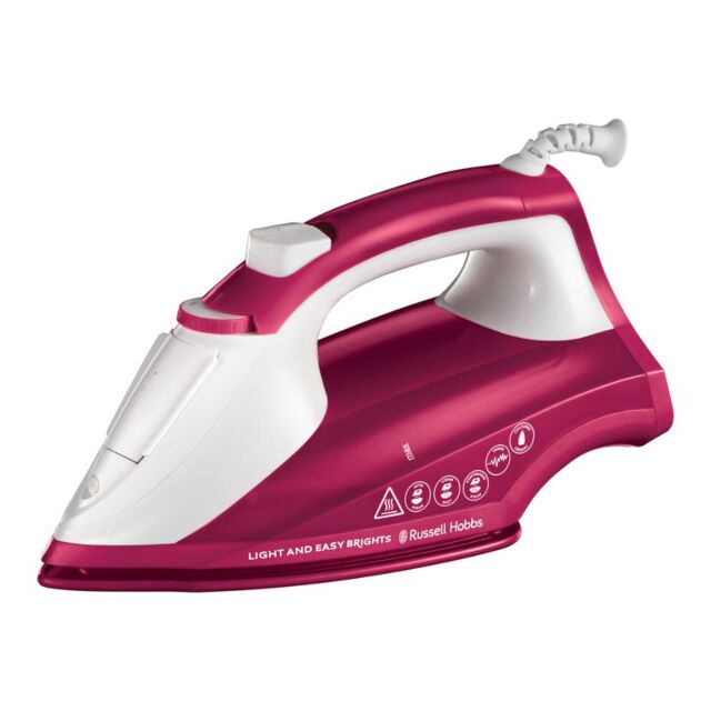 Russell Hobbs 26480 2400W Steam Iron In Berry Colour