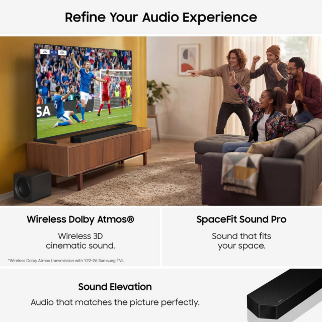 Samsung HW-Q800H 5.1.2ch Soundbar with Subwoofer Black