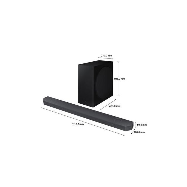 Samsung HW_Q800BXU 5.1.2ch Soundbar + Subwoofer - Black