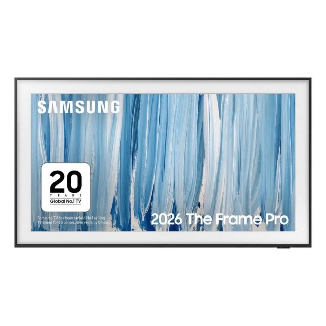 Samsung QE85LS03HWUXXU 85inch 4K The Frame Pro Neo QLED 4K Vision AI Smart TV Art Mode & Wall Mount TV