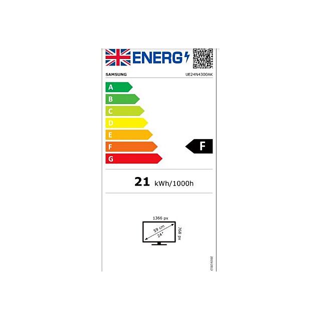 Samsung UE24N4300AKXXU 24inch HD Ready HDR Smart TV