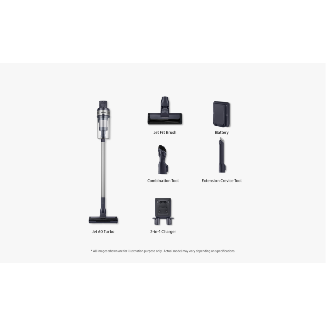 Samsung VS15A6031R4 Jet 60 Turbo Cordless Stick Vacuum Cleaner