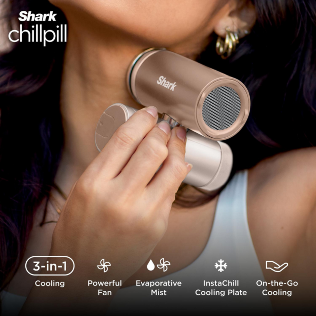 Shark FA022UKBR ChillPill 3-in-1 Fan, Mist & InstaChill
