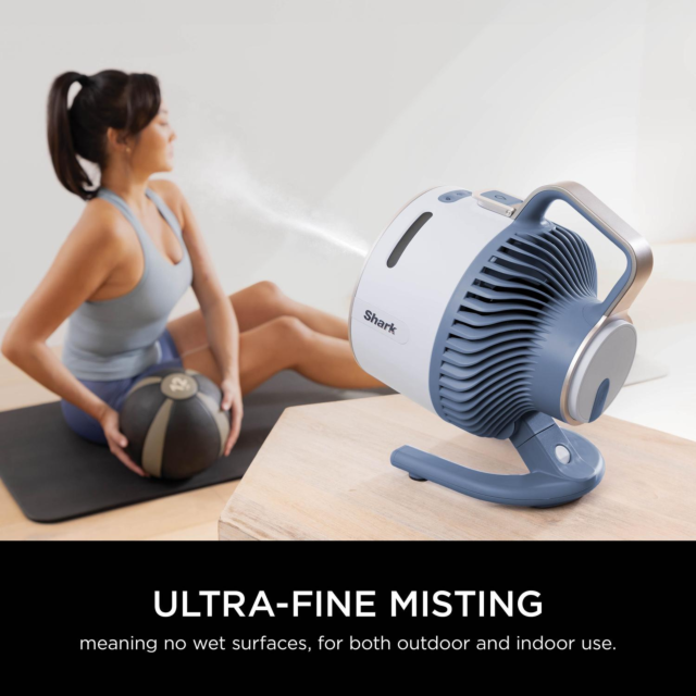 Shark FA050UKBL FlexBreeze TableMate Fan Glacier Blue