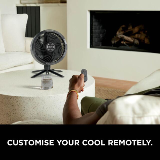 Shark 307FA300UK Shark FlexBreeze Pro Mist Indoor & Outdoor Fan & Outdoor Misting System - Dark Gray, Charcoal