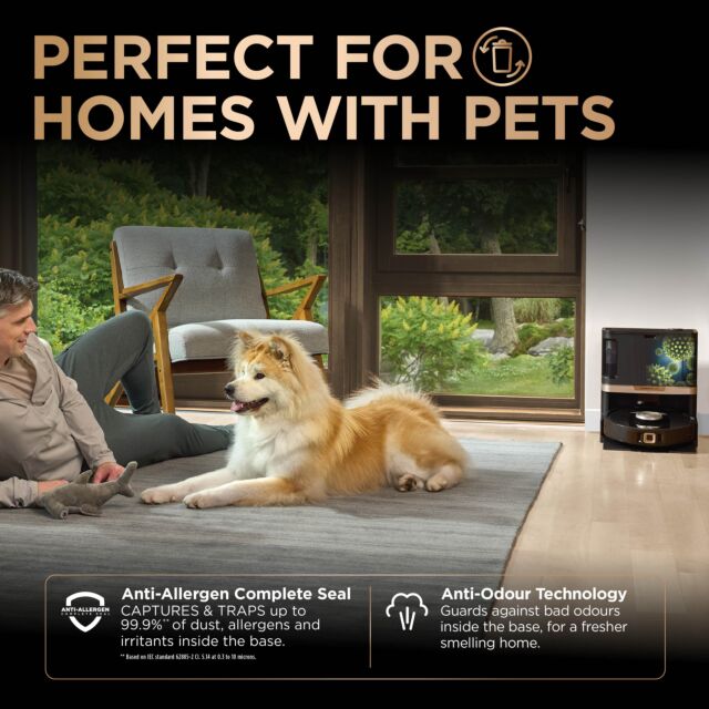Shark PowerDetect NeverTouch Pro 2-in-1 Self-Empty, Self-Refill & Self-Clean Robot Vacuum & Mop - Black