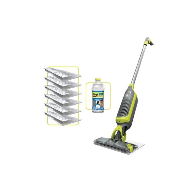 Shark VM200UK Shark VacMop Cordless 2-in-1 Vacuum Mop with Targeted Spray - 9 Min 30 Sec Run Time - Charcoal Grey