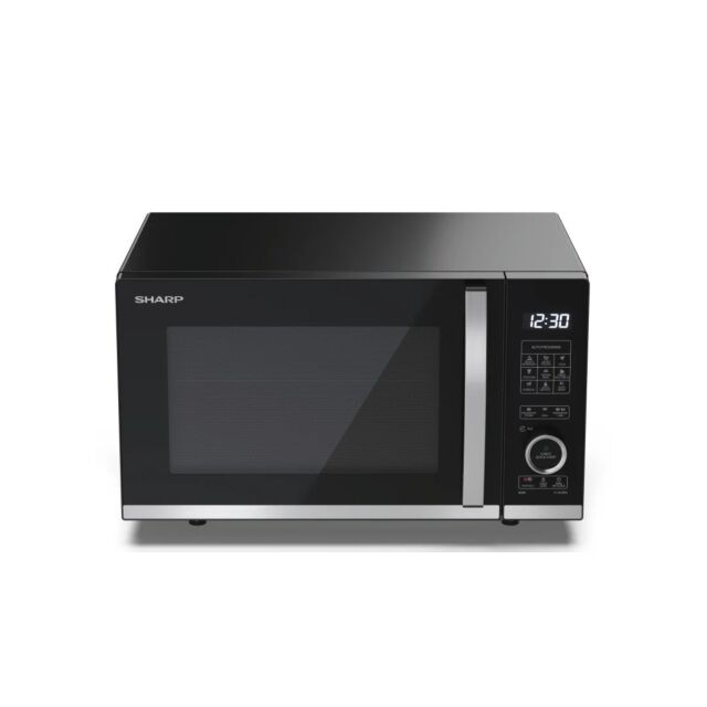 Sharp YC-QG204AU-B  20 Litres Flatbed Microwave Oven with Grill - Black