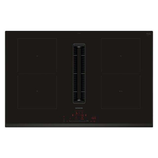 Siemens ED851HQ26E Iq500 80Cm Surface Mount Without Frame Induction Hob With Integrated Ventilation 