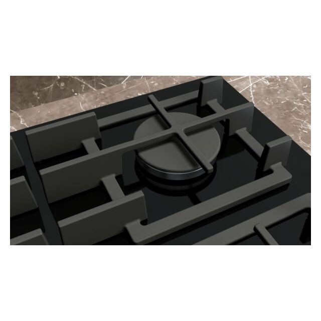 Siemens ER9A6SH40 Iq700 90Cm Tempered Glass Gas Hob - Black
