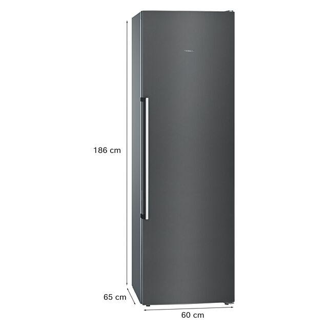 Siemens GS36NAXEP 186 Tall noFrost Freezer - Black