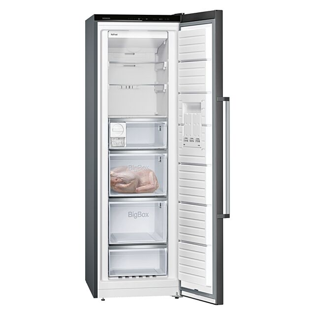 Siemens GS36NAXEP 186 Tall noFrost Freezer - Black