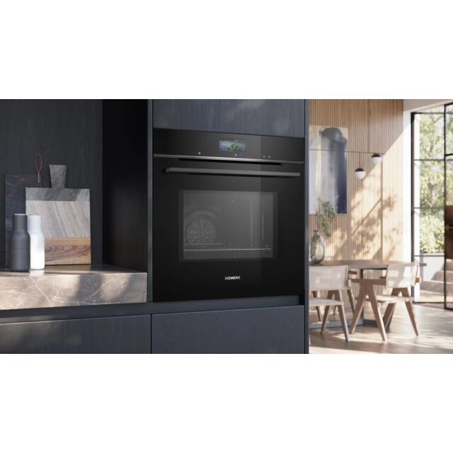 Siemens HM776G1B1B 59.5cm Built In Oven with Microwave Function