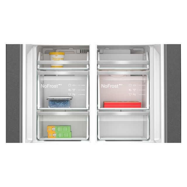 Siemens KF96DPXEA iQ700 183 x 91x73 Multi Door American Fridge Freezer - Black