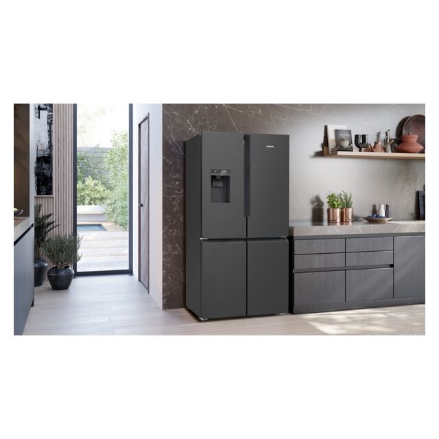 Siemens KF96DPXEA iQ700 183 x 91x73 Multi Door American Fridge Freezer - Black