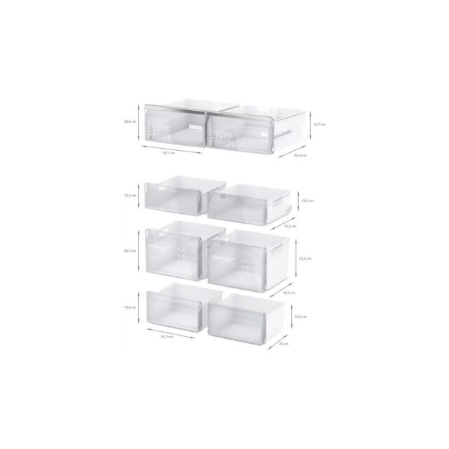 Siemens KF96NAXEAG IQ500Multi Door American Style Fridge Freezer