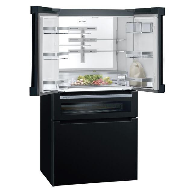 Siemens KF96RSBEA French GlassDoor American Style Fridge Freezer