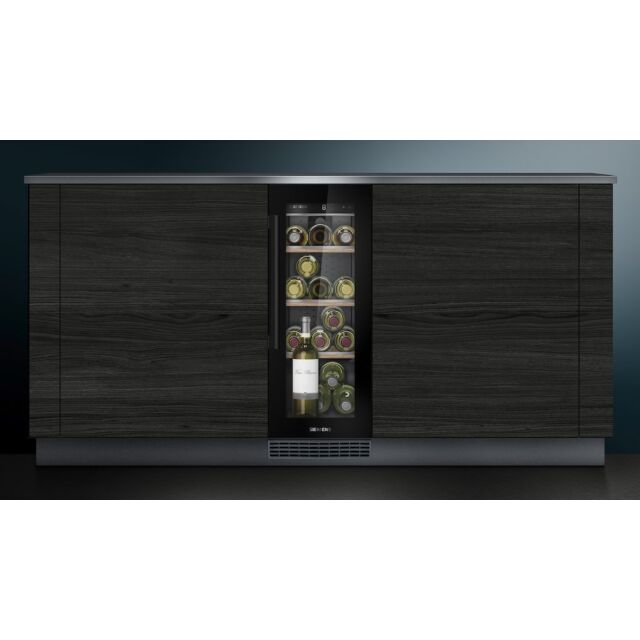 Siemens KU20WVHF0G 29.8cm Integrated Wine Cooler - Black