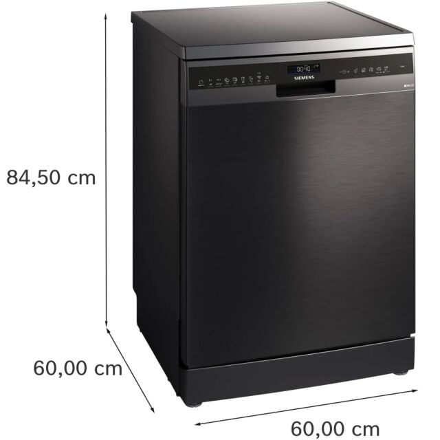 Siemens SN25EC13CE Iq500 Full Size 14 Place Dishwasher - Black