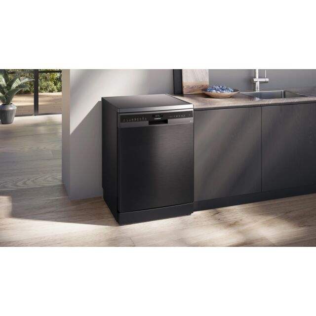 Siemens SN25EC13CE Iq500 Full Size 14 Place Dishwasher - Black
