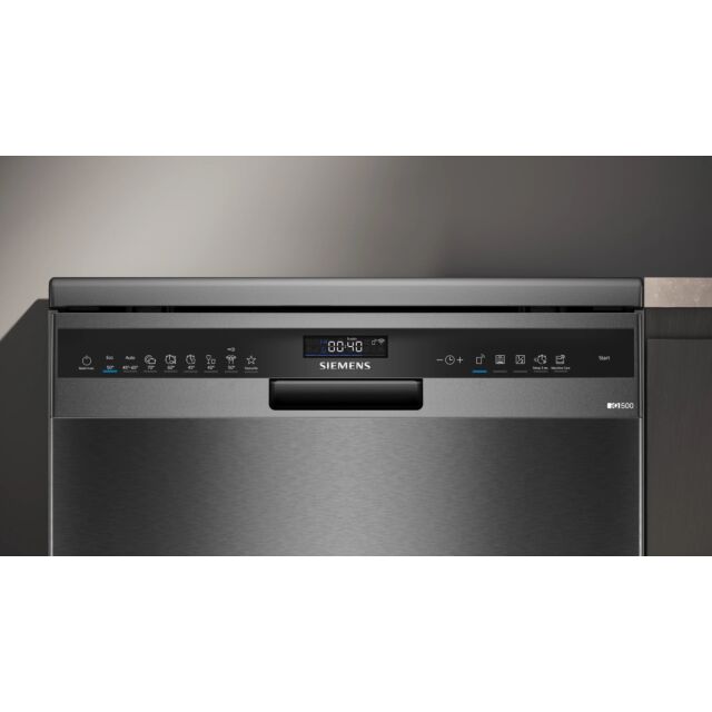 Siemens SN25EC13CE Iq500 Full Size 14 Place Dishwasher - Black