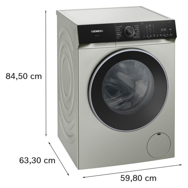Siemens WG46H2AXGB Iq500 9Kg 1600 Spin Washing Machine - Silver
