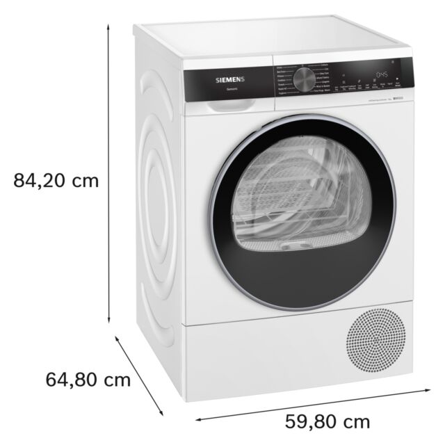 Siemens WQ45G203GB Iq500 9Kg Heat Pump Tumble Dryer - White