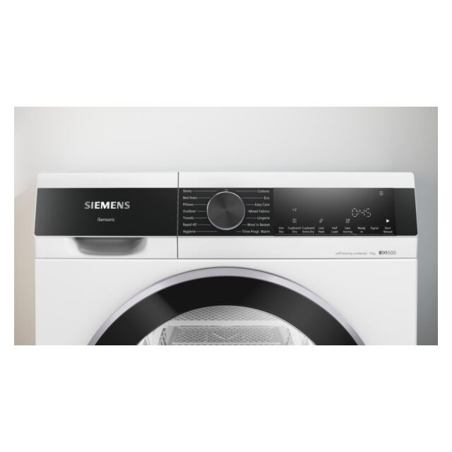 Siemens WQ45G203GB Iq500 9Kg Heat Pump Tumble Dryer - White
