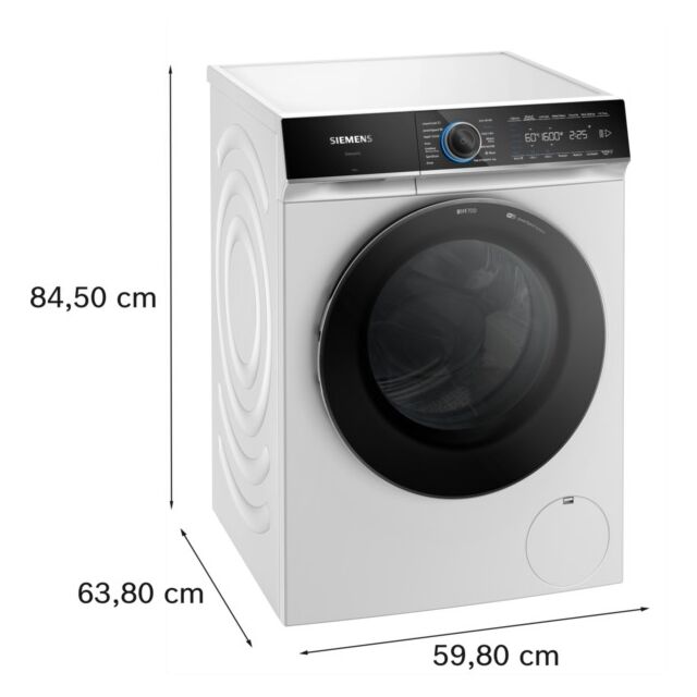 Siemens WR47B2CSGB Iq700 9Kg Heat Pump Tumble Dryer - Silver