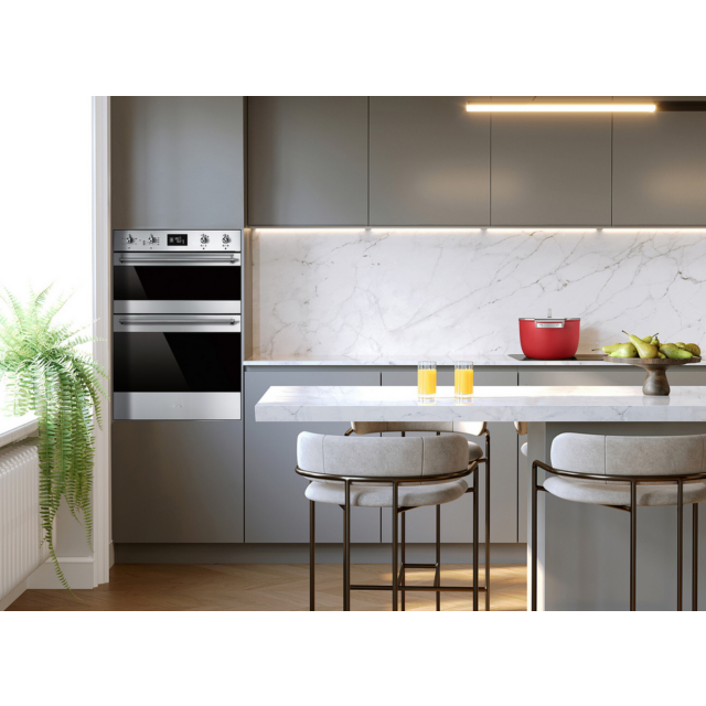 Smeg DOSF6390X Built In Electric Double Oven Stainless Steel