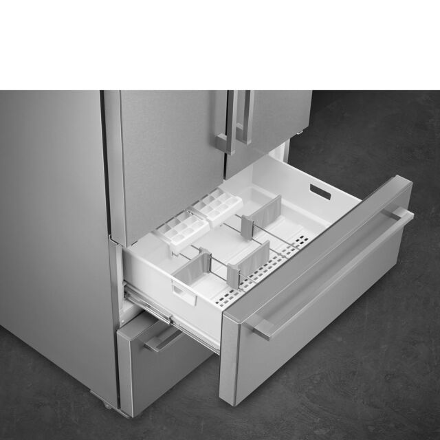 Smeg FQ55FXDE 84Cm Two Door Two Drawer Fridge Freezer - Stainless Steel Effect