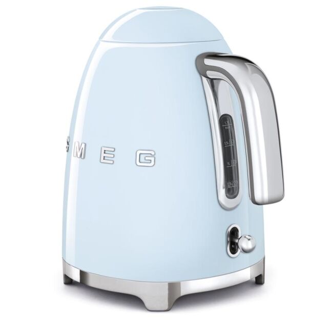 Smeg KLF03PBUK Pastel Blue 50'S Style Cordless Kettle 