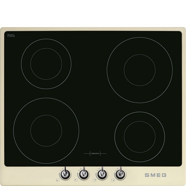 Smeg SI964PM 60Cm Victoria Induction Hob With Cream Frame