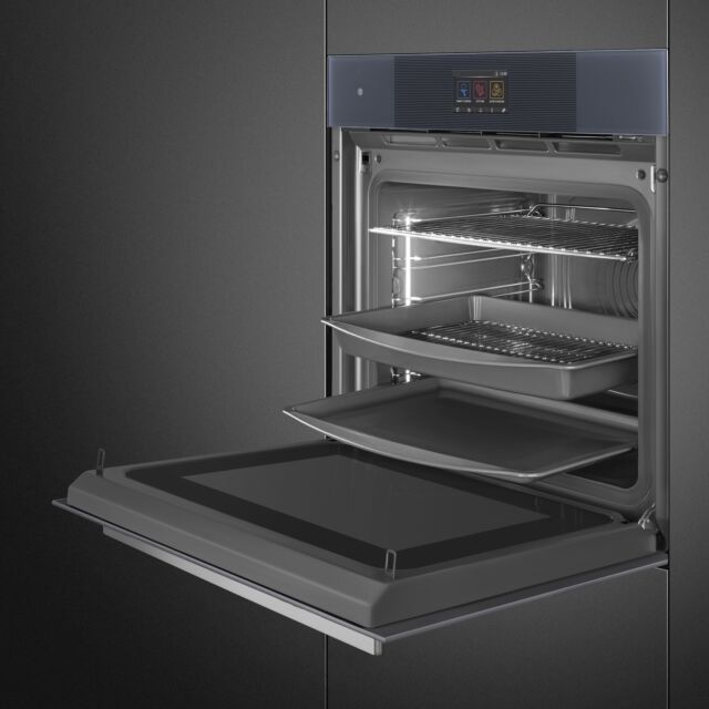 Smeg SO6104APB3 60cm Linea Omnichef Single Oven Midnight Black