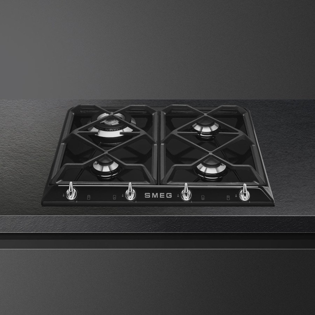 Smeg SR964NGH 60cm Gas Hob - Black