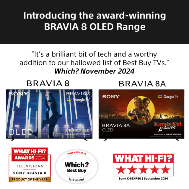 Sony K65XR8M25B.UKA 65inch BRAVIA 8 4K OLED TV