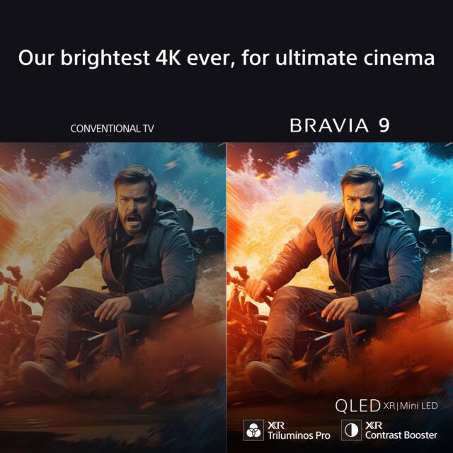Sony K65XR90PU 65inch BRAVIA 9 QLED 4K TV - Black
