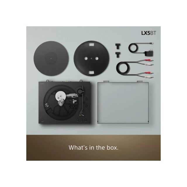 Sony PSLX5BT.CEK Wireless Bluetooth Turntable with Auto Playback - Premium cartridge & Stylus - Pure