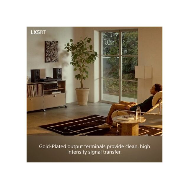 Sony PSLX5BT.CEK Wireless Bluetooth Turntable with Auto Playback - Premium cartridge & Stylus - Pure