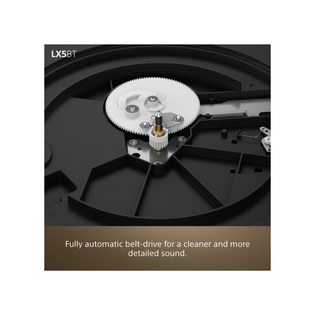 Sony PSLX5BT.CEK Wireless Bluetooth Turntable with Auto Playback - Premium cartridge & Stylus - Pure