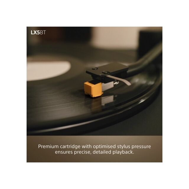Sony PSLX5BT.CEK Wireless Bluetooth Turntable with Auto Playback - Premium cartridge & Stylus - Pure