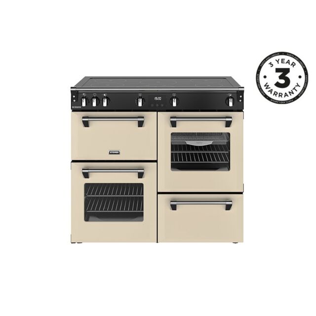 Stoves 444411860 Richmond 100Cm Electric Induction Range Cooker - Cream