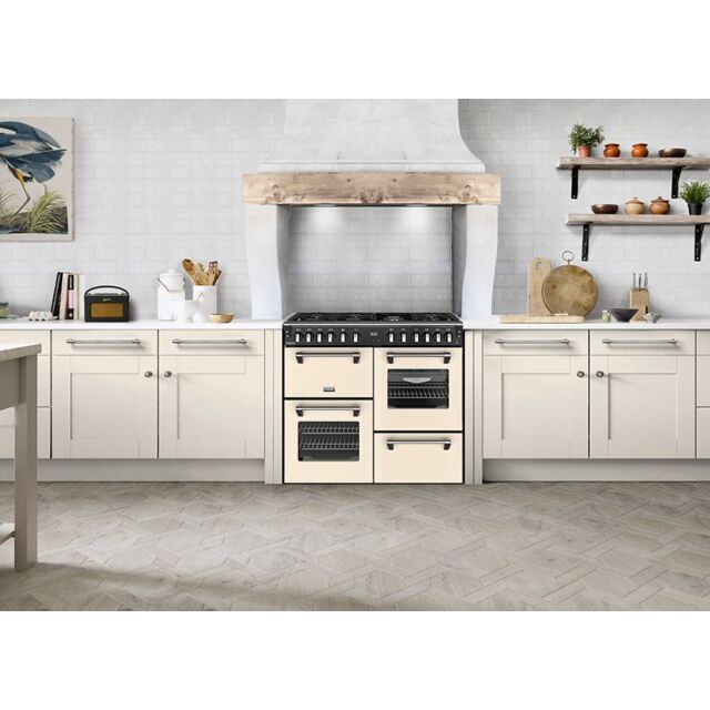 Stoves 444411872 Richmond Deluxe 100cm Dual Fuel Range Cooker - Cream