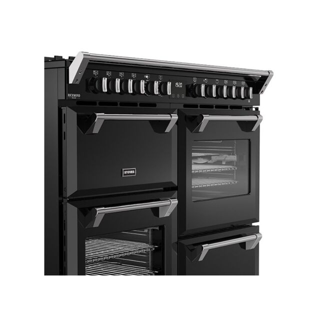 Stoves 444411876 Richmond Deluxe 110Cm Dual Fuel Range Cooker - Black